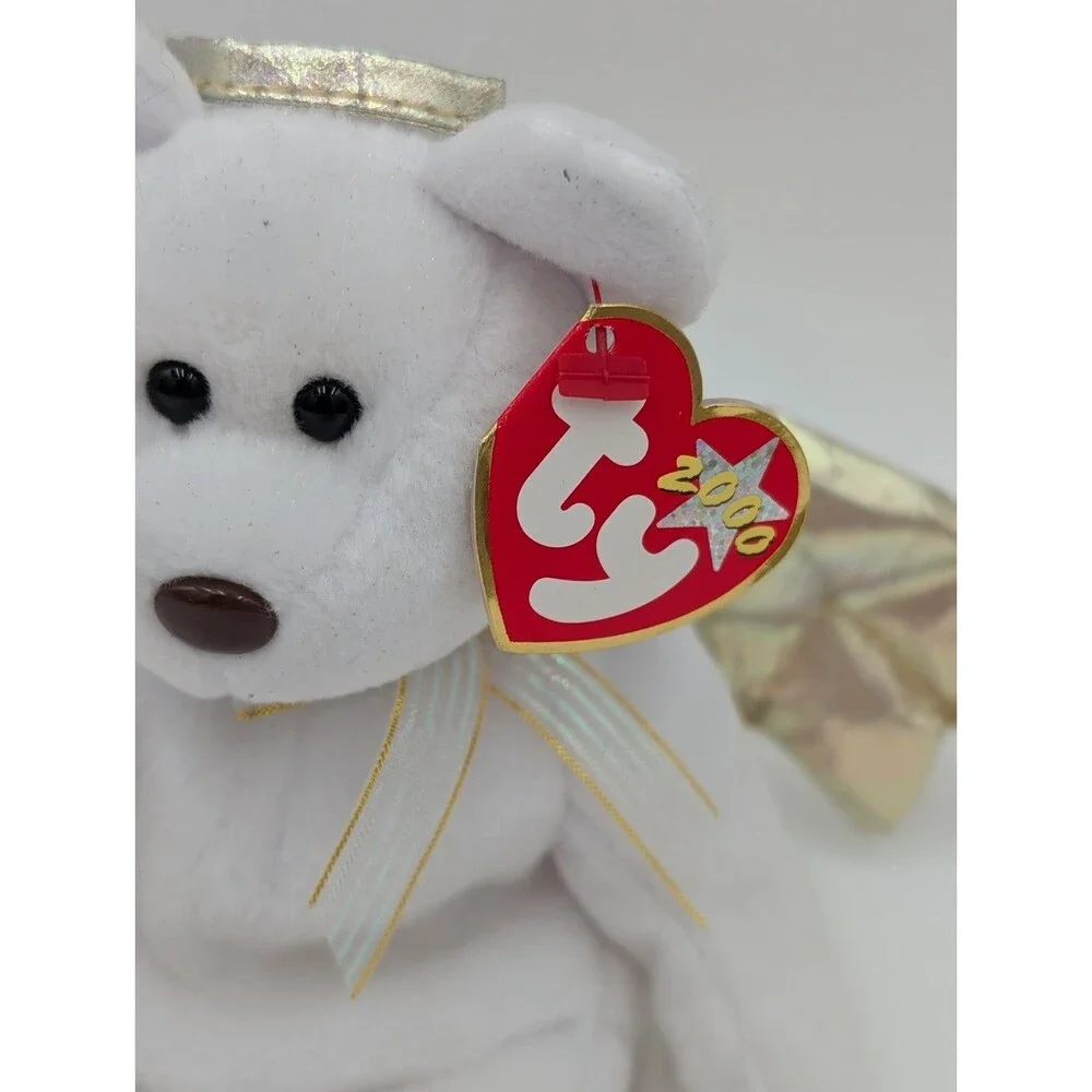 Ty Beanie Babies Halo II 2000 Angel Bear W/ Wings & Halo With Tag Plush Doll Toy